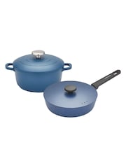 Morphy Richards Blue Aluminium Casserole & Saute Bundle - Image 1 of 6