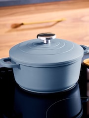 Morphy Richards Blue Aluminium Casserole & Saute Bundle - Image 3 of 6