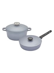 Morphy Richards Grey Aluminium Casserole & Saute Bundle - Image 1 of 6