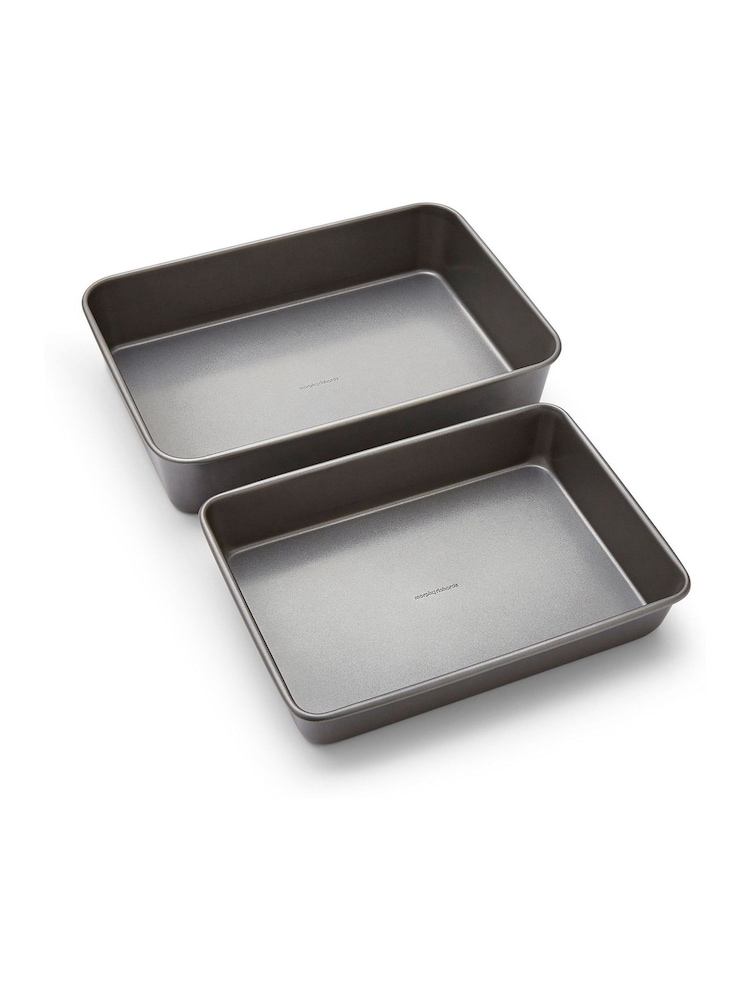 Morphy Richards Set of 2 Silver Grey Roasting Tin - Image 2 of 6