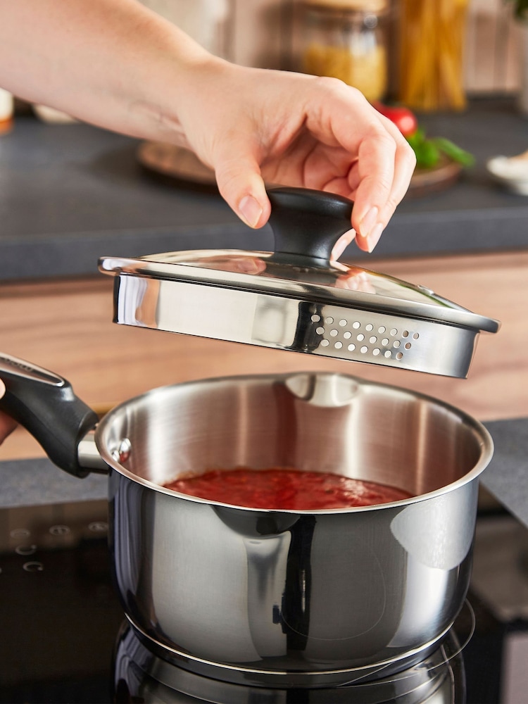 Morphy Richards 5 Piece Graphite Pouring Spout Stainless Steel Pan Set - Image 6 of 6