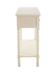 Interiors by Premier White Heritage 3 Drawer Ivory Console Table - Image 5 of 6
