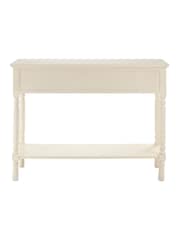 Interiors by Premier White Heritage 3 Drawer Ivory Console Table - Image 6 of 6