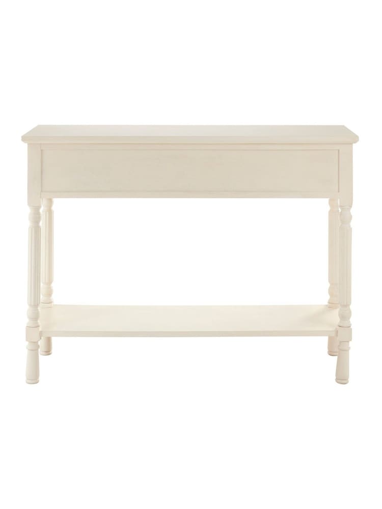 Interiors by Premier White Heritage 3 Drawer Ivory Console Table - Image 6 of 6 Interiors by Premier White Heritage 3 Drawer Ivory Console Table - Image 6 of 6