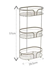 Showerdrape Dante Floor Caddy and Toilet Brush Set - Imagen 4 de 5