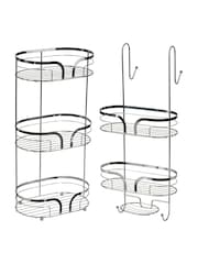 Showerdrape Dante Floor and 2 Tier Shower Caddy Set - Imagen 3 de 5