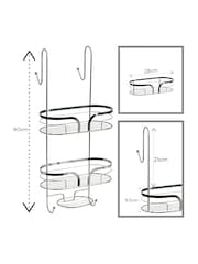 Showerdrape Dante Floor and 2 Tier Shower Caddy Set - Imagen 4 de 5