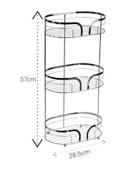 Showerdrape Dante Floor and 2 Tier Shower Caddy Set - Imagen 5 de 5