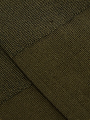 Reiss Khaki Green Fela Cotton-Blend Ribbed Socks - Image 3 of 3