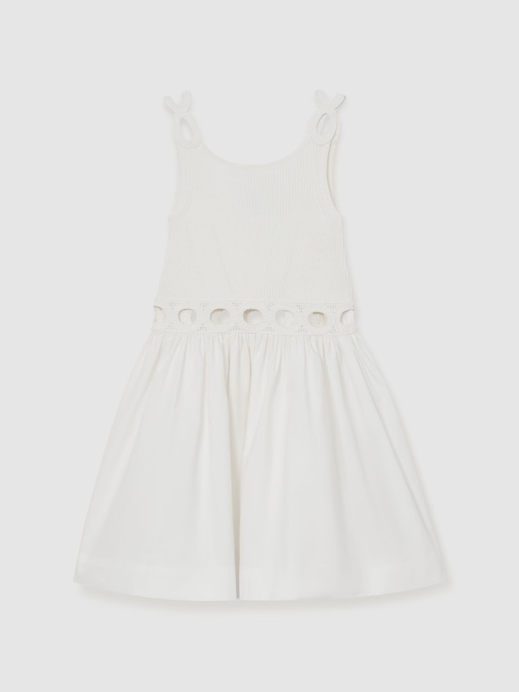 Reiss Rita Rib-Knit Mix Cut-Out Flared Dress - Bild 2 von 3 Reiss Rita Rib-Knit Mix Cut-Out Flared Dress - Bild 2 von 3