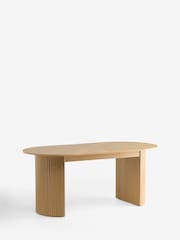 Light Natural Oak Hyde Veneer 6 to 10 Seater Extending Dining Table - Image 7 of 9