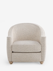 Contrast Chenille Stripe Black and Cream Kingham Accent Chair - Image 8 of 11