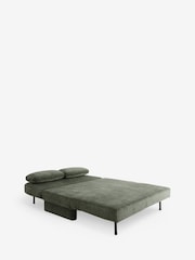 Relaxed Chenille Cord Forest Green Palma Double Storage Sofa Bed - Image 10 of 13