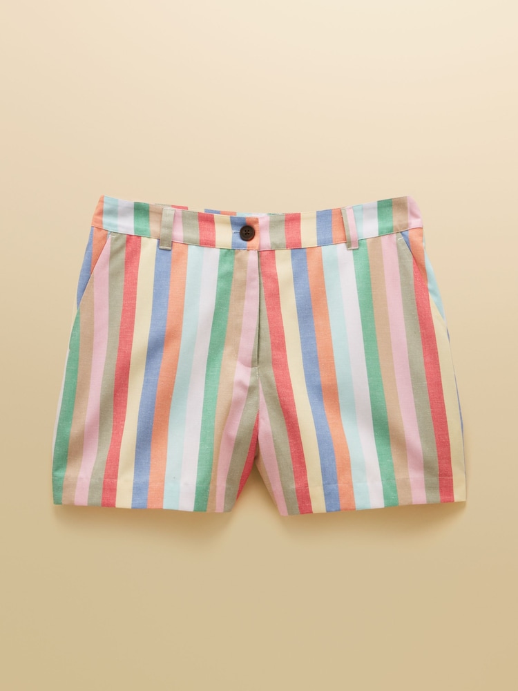 Joules Multi Stripe Buttoned Tailored Short - Image 7 of 7 Joules Multi Stripe Buttoned Tailored Short - Image 7 of 7