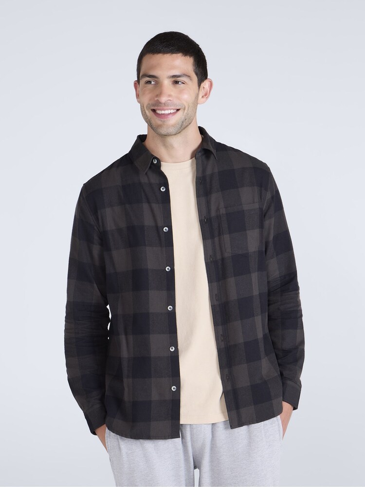 Preto - Camisa de flanela Animal Cove - Imagem 1 de 5