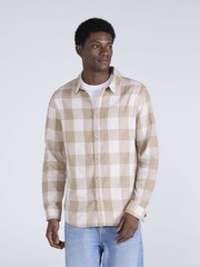 Creme - Camisa de flanela Animal Cove - Imagem 1 de 5