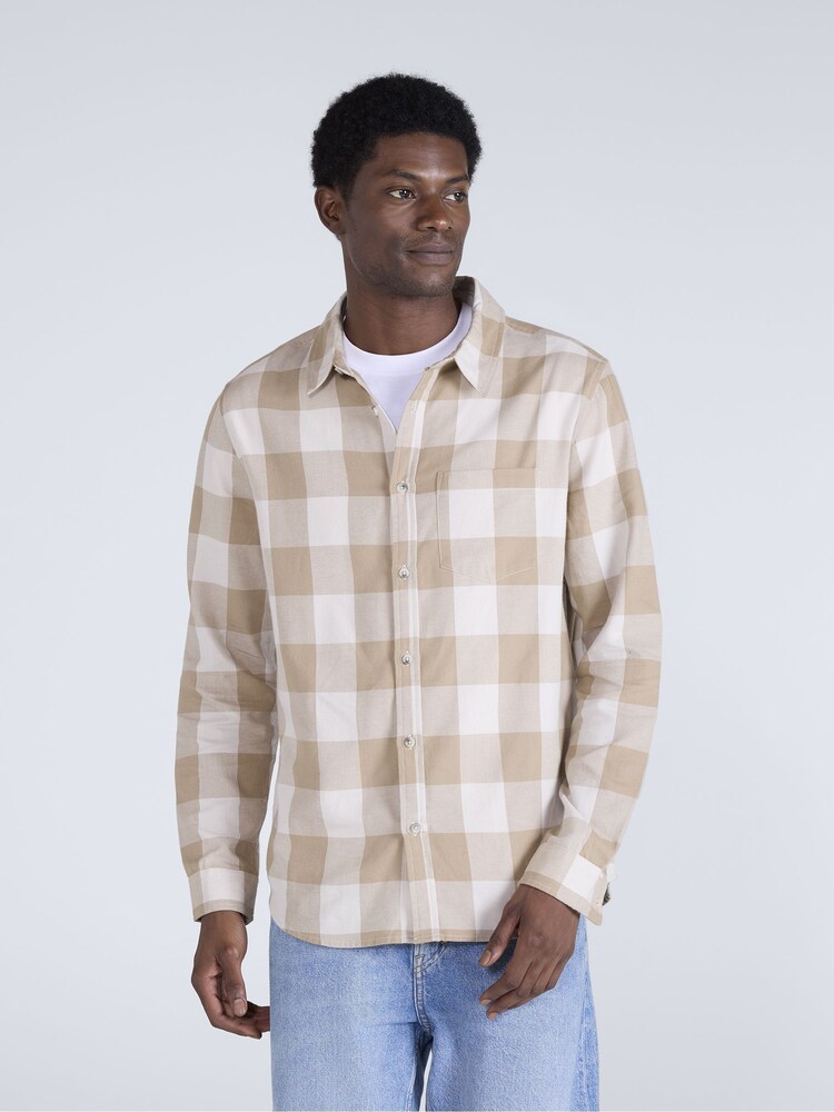 Creme - Camisa de flanela Animal Cove - Imagem 1 de 5