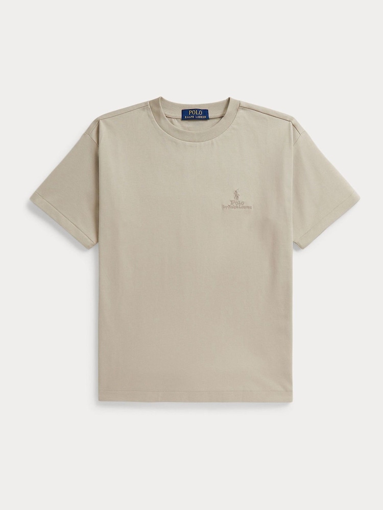 Polo Ralph Lauren Natural Oversize T-Shirt - Image 1 of 2
