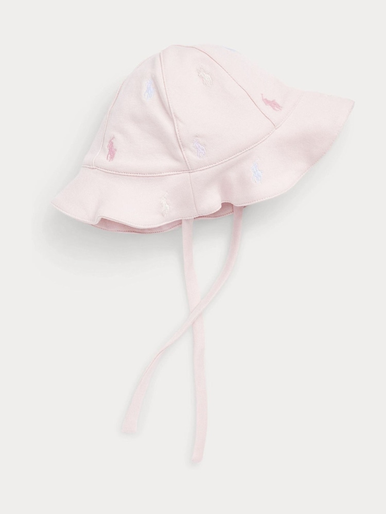 Polo Ralph Lauren Pink Pony Cotton Summer Hat - Image 1 of 2