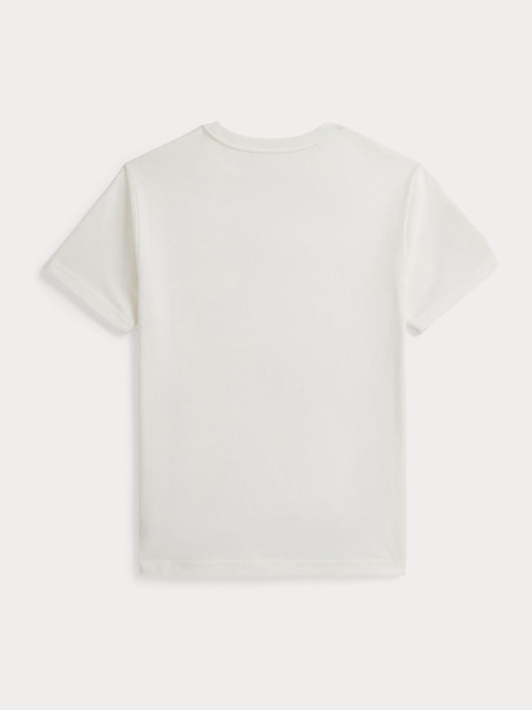 Cream - Polo Ralph Lauren Tonal Big Pony Varsity T-Shirt - Imaginea 5 din 5