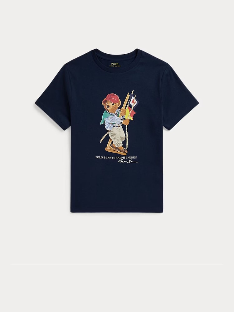 Mornarice - Grafička majica Polo Ralph Lauren Sailing Bear - Slika 1 od 3