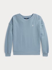 Polo Ralph Lauren Blue Back Graphic Polo Sweatshirt - Image 1 of 2