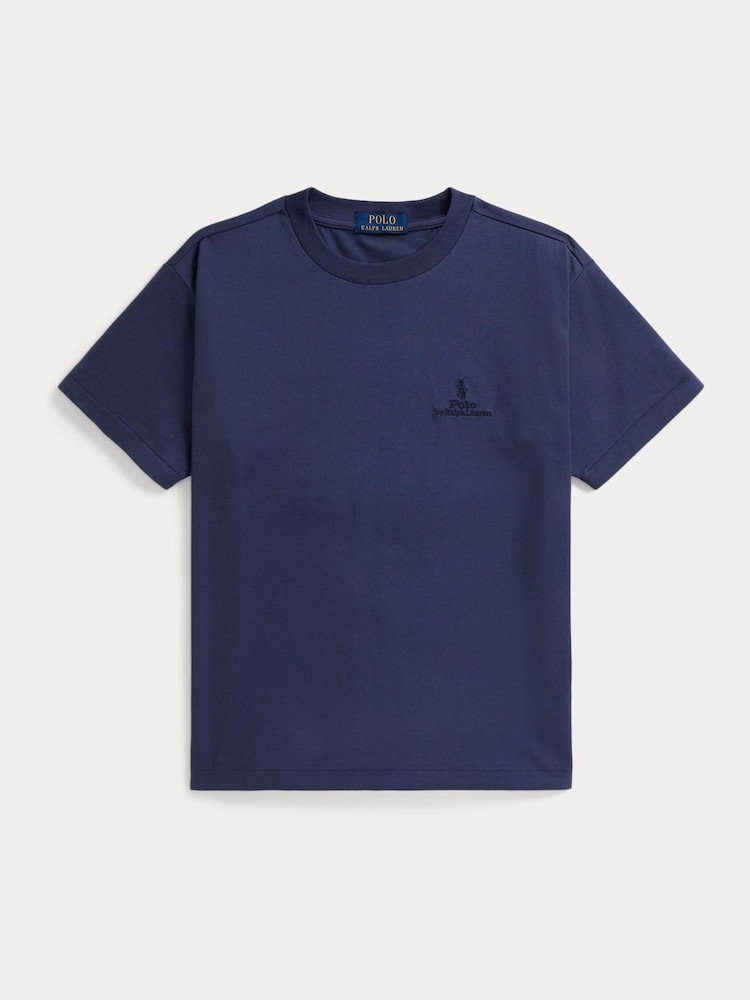 Polo Ralph Lauren Blue Oversize T-Shirt - Image 1 of 2