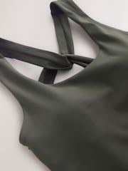 Khaki Green Active Balance Cross Back Vest - Image 4 of 4