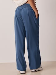Blue Active Palazzo Wide Leg Joggers - Image 3 of 7