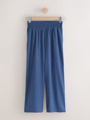 Blue Active Palazzo Wide Leg Joggers - Image 5 of 7