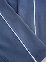 Blue Active Power Stitch Detail Leggings - Image 3 of 3
