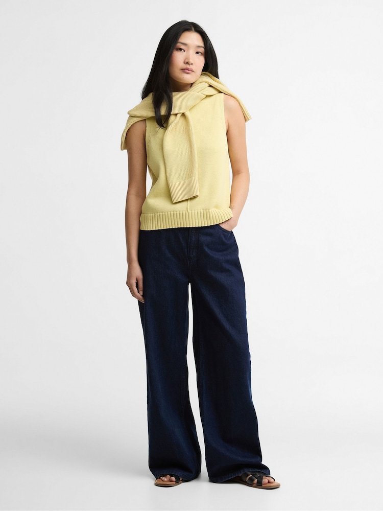 Barbour® Yellow Avon Knitted Vest - Image 2 of 7