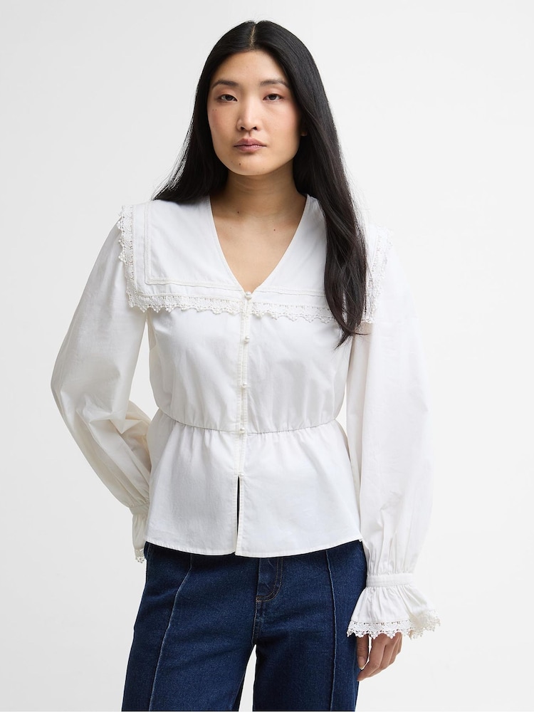Barbour® White Tisbury Top - Image 1 of 8