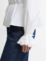 Barbour® White Tisbury Top - Image 6 of 8