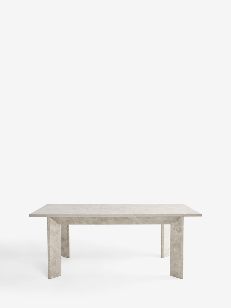Light Marble Effect Grace Chunky 6 to 8 Seater Extending Dining Table - Image 10 of 10 Light Marble Effect Grace Chunky 6 to 8 Seater Extending Dining Table - Image 10 of 10