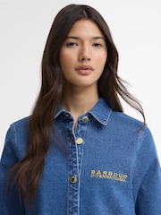 Barbour® International Blue Seren Denim Shirt - Image 4 of 7