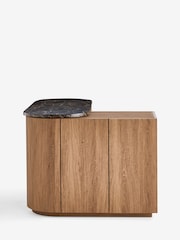 Dark Natural Marble and Wood Effect Nomad Swivel Desk - Image 11 of 14