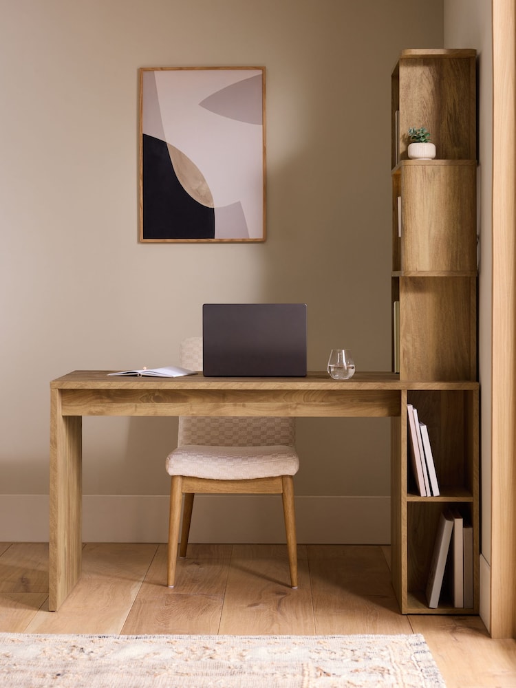 Light Natural Mango Effect Arches Desk - Image 2 of 8 Light Natural Mango Effect Arches Desk - Image 2 of 8