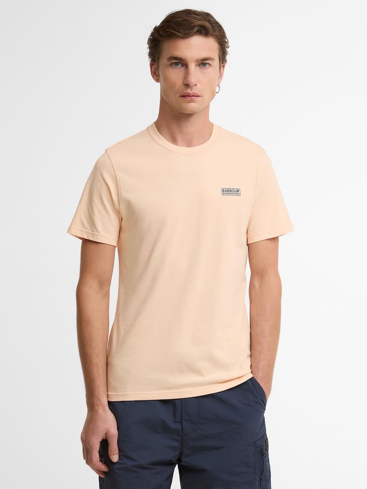 Barbour® International Light Orange Logo T-Shirt - Image 1 of 6 Barbour® International Light Orange Logo T-Shirt - Image 1 of 6