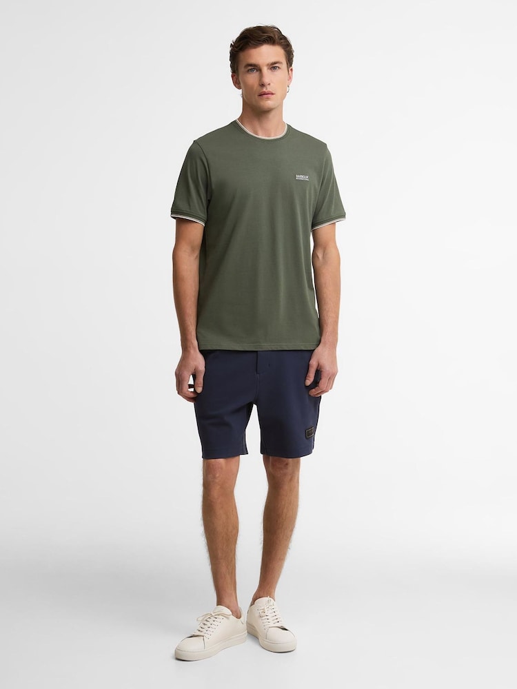Barbour International Green Ashmann Tipped T-Shirt - Image 2 of 6 Barbour International Green Ashmann Tipped T-Shirt - Image 2 of 6