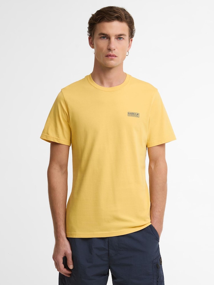 Barbour® International Yellow Logo T-Shirt - Image 1 of 6 Barbour® International Yellow Logo T-Shirt - Image 1 of 6