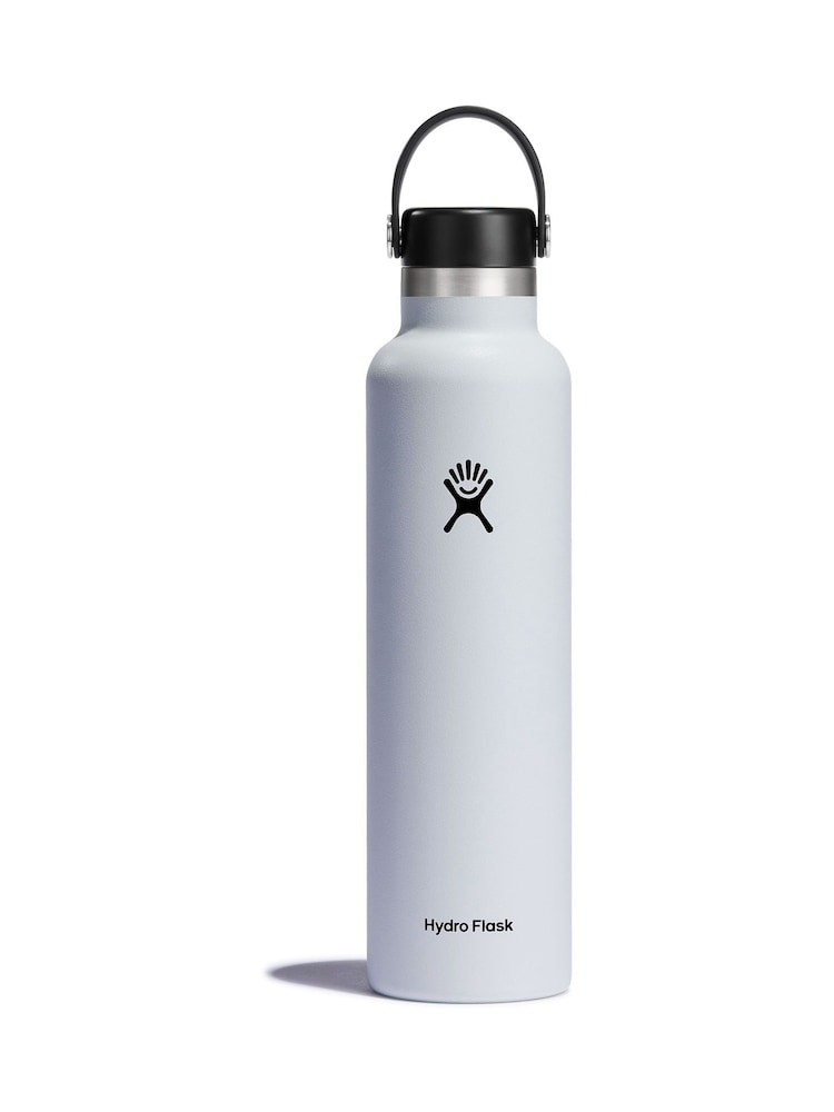 Hydro Flask White Standard Mouth Flex Cap Bottle 24oz - Image 1 of 5 Hydro Flask White Standard Mouth Flex Cap Bottle 24oz - Image 1 of 5