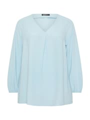 Evans Blue Pleated Swing Top - Image 2 of 2