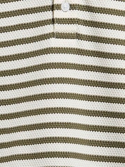 Barbour White Farlam Striped Tailored Polo Shirt - Image 8 of 8