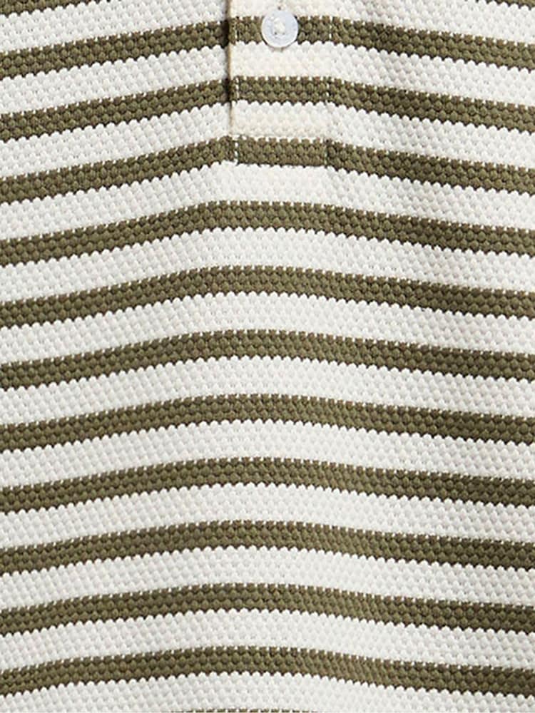 Barbour White Farlam Striped Tailored Polo Shirt - Image 8 of 8 Barbour White Farlam Striped Tailored Polo Shirt - Image 8 of 8