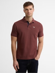 Barbour® Red Short Sleeve Classic Polo Shirt - Image 1 of 6