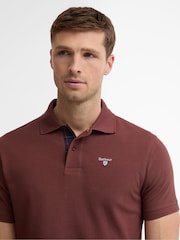 Barbour® Red Short Sleeve Classic Polo Shirt - Image 4 of 6