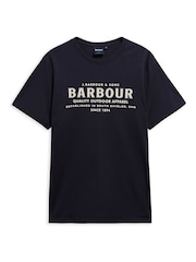 Barbour® Blue Moorside Logo Tailored T-Shirt - Image 5 of 6