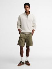 Barbour® Cream Ravensworth Half Zip Sweatshirt - Image 3 of 6