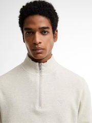 Barbour® Cream Ravensworth Half Zip Sweatshirt - Image 4 of 6